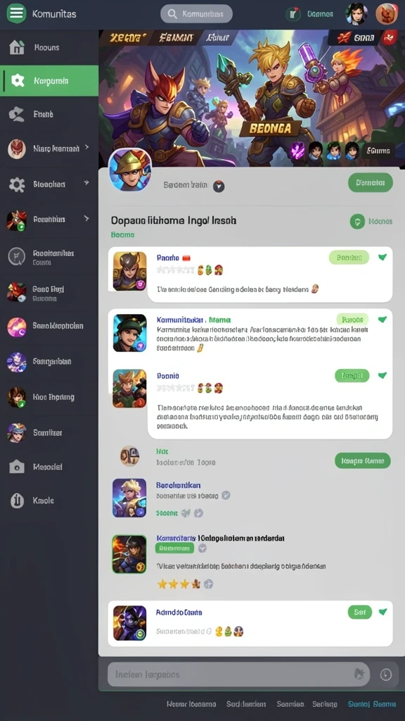 goldraja - Screenshot menampilkan interaksi sosial antar pemain.